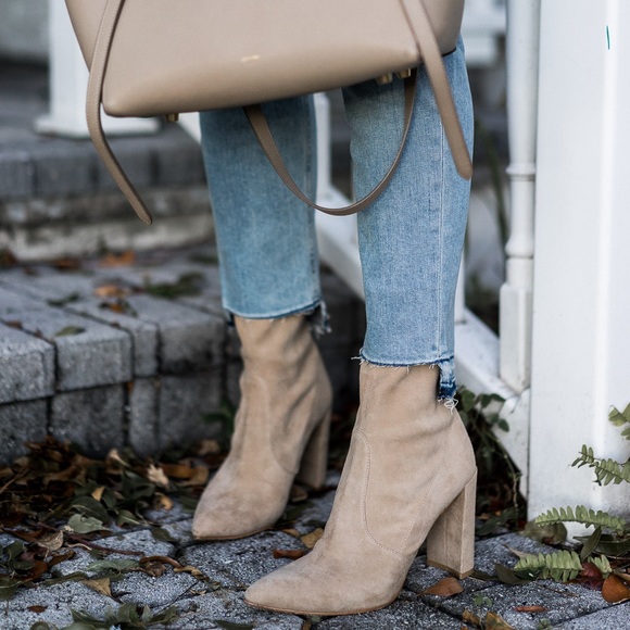 🆕Stuart Weitzman beige suede Clinger ankle boot 5 - Picture 13 of 14